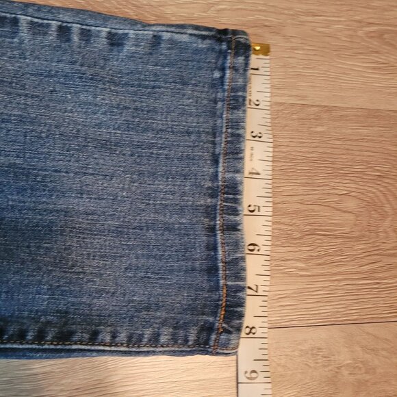 Levi's Jeans 6 S Straight 505 Mid Rise Medium Light Wash Stretch Denim Western - Picture 11 of 12